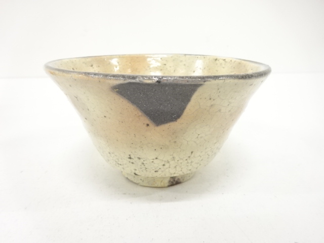  小代瑞穂窯　福田豊水造　粉引　茶碗